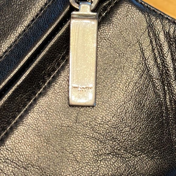 YSL Saint Laurent boot size 40 1/2 black leather - Picture 4 of 16